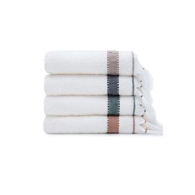 Ecocotton Galya %100 Organik Kapok Bordürlü 50x90 cm 4'lü El Yüz Havlusu