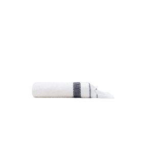 Ecocotton Galya 100 Organik Kapok Bordurlu Krem-Siyah 50x90 cm El Yüz Havlusu