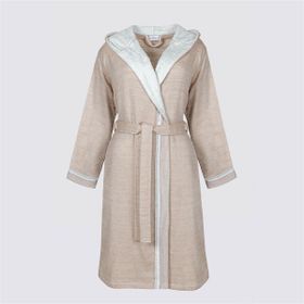 Ecocotton Hasna Terra %100 Organik Pamuk Keten Kadın Bornoz
