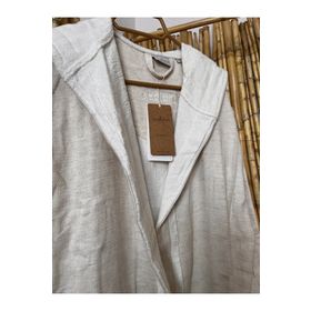 Ecocotton Hasna Terra %100 Organik Pamuk Keten Kadın Bornoz