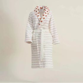 Ecocotton İmre %100 Organik Pamuk Jakarlı Kiremit Kadın Bornoz