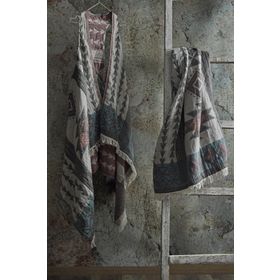 Ecocotton Kaan %100 Organik Pamuk Jakarlı Antrasit 90x180 cm Peştamal