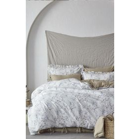 Ecocotton Karina Baskılı Çift Kişilik Nevresim Seti