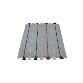 Ecocotton Katari %100 Organik Pamuk El Nakışlı Yeşil 50x80 cm Banyo Paspası