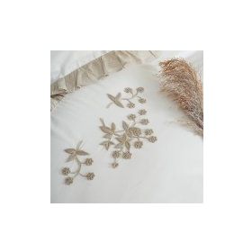 Ecocotton Krem Ayliz Battal Boy Nevresim Takımı