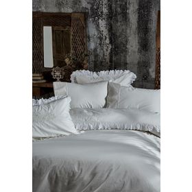 Ecocotton Krem Elsa Çift Kişilik Nevresim Takımı