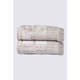 Ecocotton Maia 2'li %100 Organik Pamuk Inject Pudra 50x90 cm El Yüz Havlusu Seti