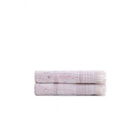 Ecocotton Maia 2'li %100 Organik Pamuk Inject Pudra 50x90 cm El Yüz Havlusu Seti