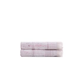 Ecocotton Maia 2'li %100 Organik Pamuk Inject Pudra 50x90 cm El Yüz Havlusu Seti