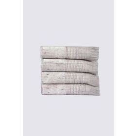 Ecocotton Maia Inject %100 Organik Pamuk Pudra 4'lü 30x50 cm El Havlusu Seti