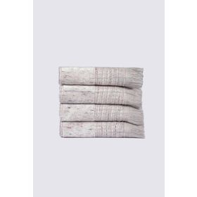 Ecocotton Maia Inject %100 Organik Pamuk Pudra 4'lü 30x50 cm El Havlusu Seti