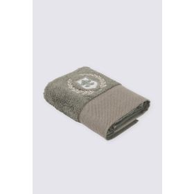 Ecocotton Masal %100 Organik Pamuk Nakışlı Yeşil 50x90 cm El Yüz Havlusu