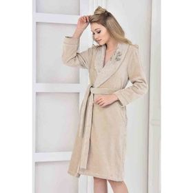 Ecocotton Masal Bej Kadın Bornoz
