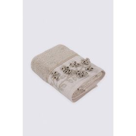 Ecocotton Masal Organik Pamuk El Bej 50x90 cm El Yüz Havlusu