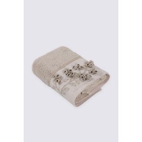 Ecocotton Masal Organik Pamuk El Bej 50x90 cm El Yüz Havlusu