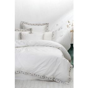 Ecocotton Mira Battal Boy 240x220 cm Krem Nevresim Takımı