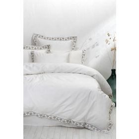 Ecocotton Mira Battal Boy 240x220 cm Krem Nevresim Takımı