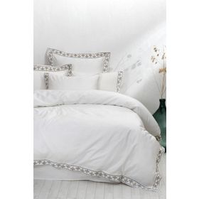 Ecocotton Mira Battal Boy 240x220 cm Krem Nevresim Takımı