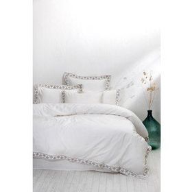 Ecocotton Mira Battal Boy 240x220 cm Krem Nevresim Takımı