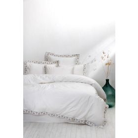 Ecocotton Mira Battal Boy 240x220 cm Krem Nevresim Takımı