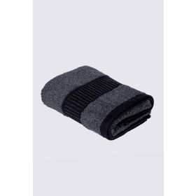 Ecocotton Naia 50x90 cm Organik Pamuk Antrasit El Yüz Havlusu