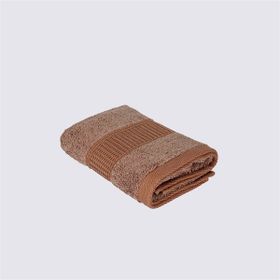 Ecocotton Naia 50x90 cm Organik Pamuk Kahverengi El Yüz Havlusu