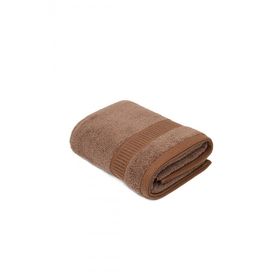 Ecocotton Naia 50x90 cm Organik Pamuk Kahverengi El Yüz Havlusu