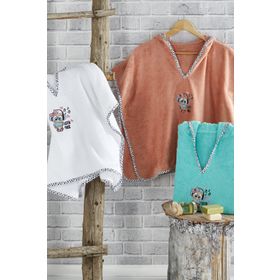 Ecocotton Organik Pamuk 2-5 Yaş Bebek Panço
