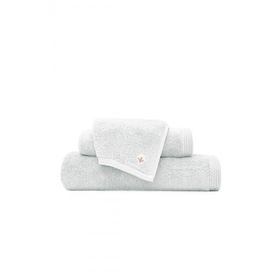 Ecocotton Pure Cotton Organik Pamuk Kelebek Bordürlü Nakışlı Gri 3'lü Havlu Seti