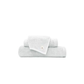 Ecocotton Pure Cotton Organik Pamuk Kelebek Bordürlü Nakışlı Gri 3'lü Havlu Seti