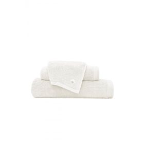 Ecocotton Pure Cotton Organik Pamuk Kelebek Bordürlü Nakışlı Krem 3'lü Havlu Seti