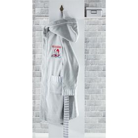 Ecocotton Racer Gri Organik Pamuk 13-14 Yaş Çocuk Bornozu