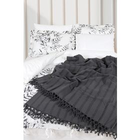 Ecocotton Riva Organik Pamuk Jakarlı 220x240 cm Çift Kişilik Pike