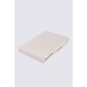 Ecocotton Tek Kişilik %100 Organik Pamuk Saten Bej 120X200 cm Lastikli Çarşaf