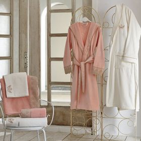 Ecocotton Tuğsen Kadın Bornoz Seti