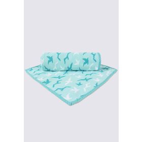 Ecocotton Turna 100*100 Cm Somon Kız Bebek Müslin Örtü Seti