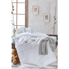 Ecocotton Twinbears Blue Bebek Nevresim Takımı