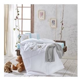 Ecocotton Twinbears Blue Bebek Nevresim Takımı