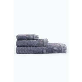 Ecocotton Zeus 30*50/50*90/80*150 3'Lü Antrasit Havlu Seti