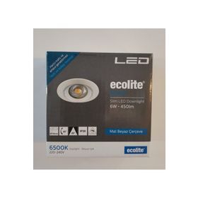 Ecolite 6W 6500K Led Gömme Spot