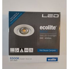 Ecolite 6W 6500K Led Gömme Spot