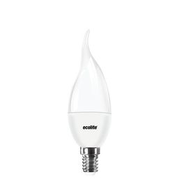 Ecolite Candle Flame C37 6 W Beyaz Mum E14 Duy Led Ampul