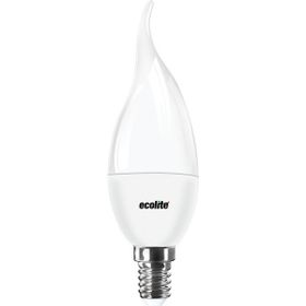 Ecolite Candle Flame C37 6 W Beyaz Mum E14 Duy Led Ampul