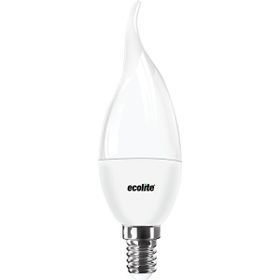 Ecolite Candle Flame C37 6 W Beyaz Mum E14 Duy Led Ampul