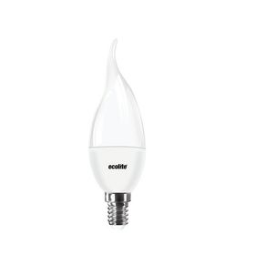 Ecolite Candle Flame C37 6 W Beyaz Mum E14 Duy Led Ampul