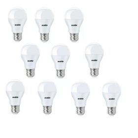 Ecolite E27 Duylu 470 Lümen 10 Adet 5W Sarı Işık 3000K Led Ampul