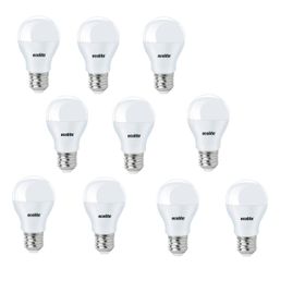 Ecolite E27 Duylu 470 Lümen 10 Adet 5W Sarı Işık 3000K Led Ampul