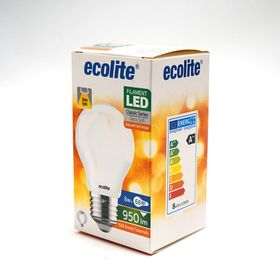 Ecolite Soft Filament A60 8 W Sarı Klasik E27 Duy Led Ampul