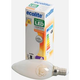 Ecolite Soft Filament Dimmer C35 4 W Sarı Klasik E14 Duy Led Ampul