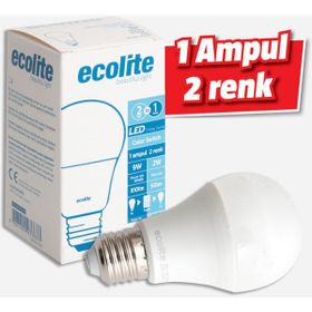 Ecolite Switch 9 W Pembe Klasik E27 Duy Led Ampul